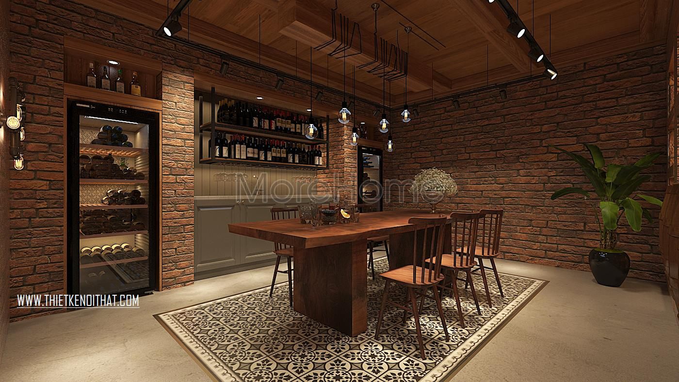 Bàn ăn gỗ cao cấp tân cổ điển tại biệt thự Vinhomes GreenBay